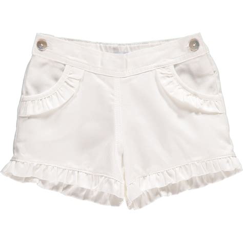 Kids White Shorts 